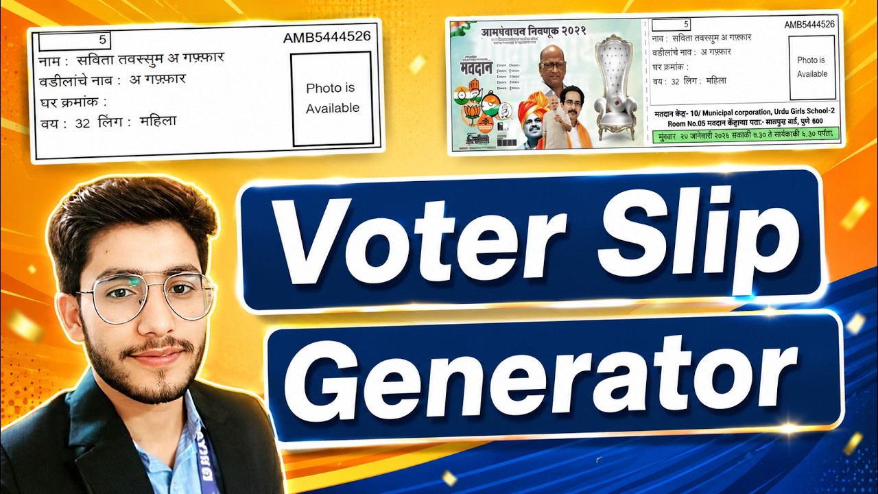 Voter Slip Generator Tool #voterdata #voterslipgenerator