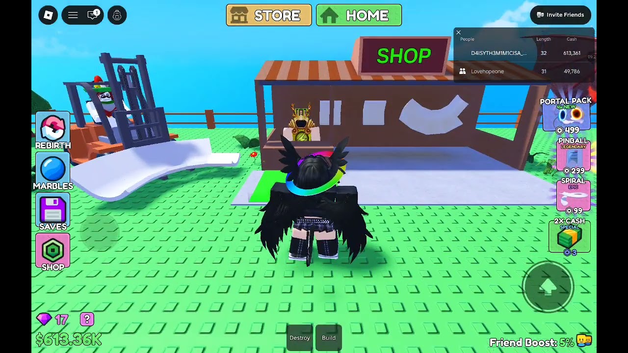 This Game is so fun! |Roblox Build a marble Track POV:1|@daisybellishere
