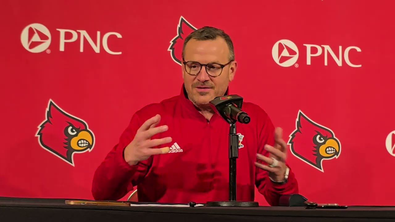 Louisville head coach Jeff Walz following home loss to Duke