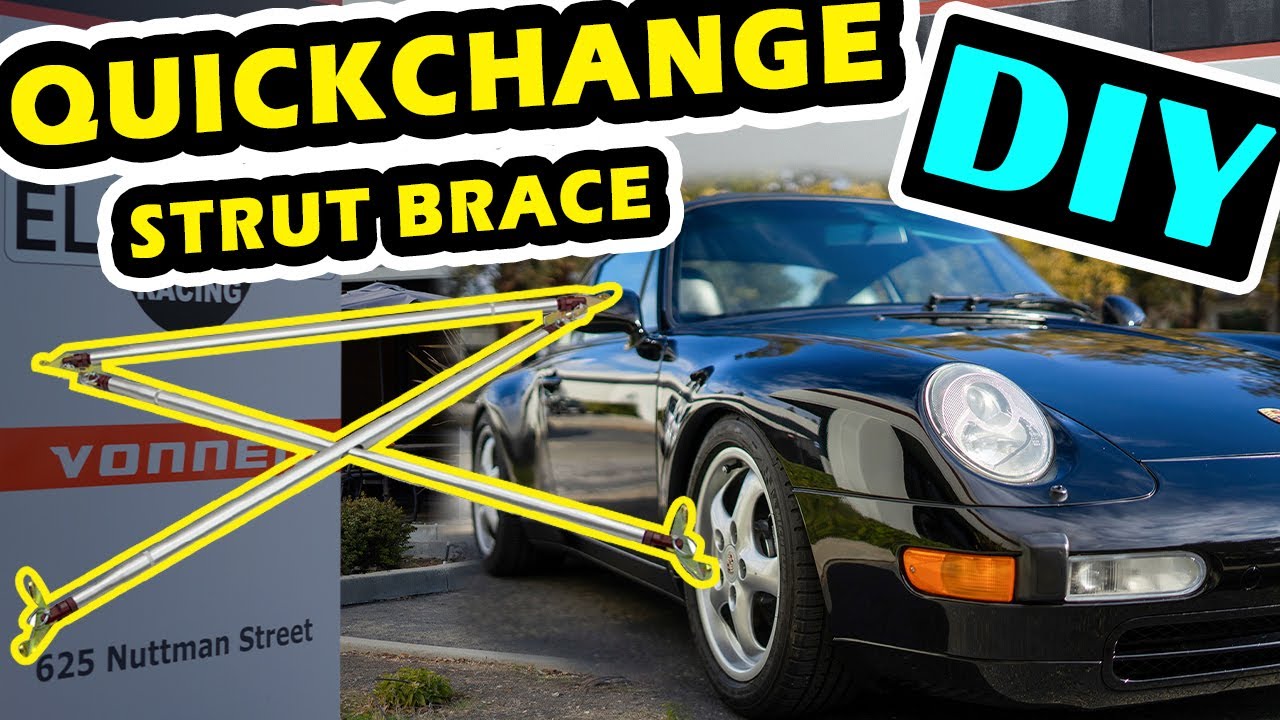 Quickchange Strut Brace System Install for Porsche 993 Elephant Racing Suspension Products