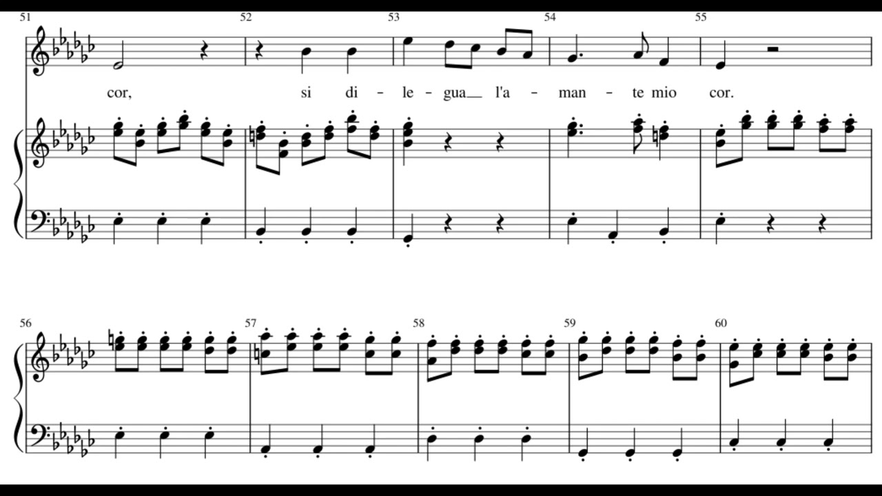 Sento in seno (Giustino - A. Vivaldi) Score Animation
