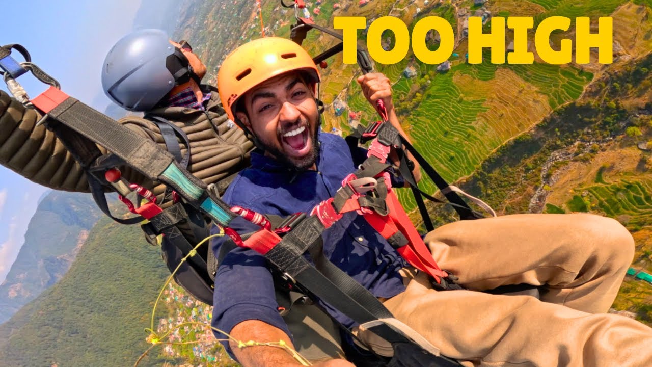 My Life First Paragliding in Bir Billing…🪂 (I Got Scared) 😱