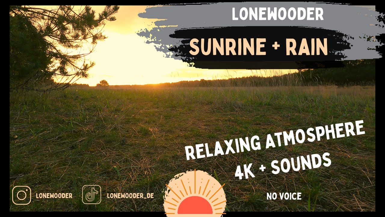 Rainy Sunrise + sounds + 4K