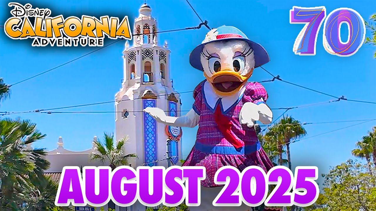 Disney California Adventure - August 2025 Walkthrough [4K POV]