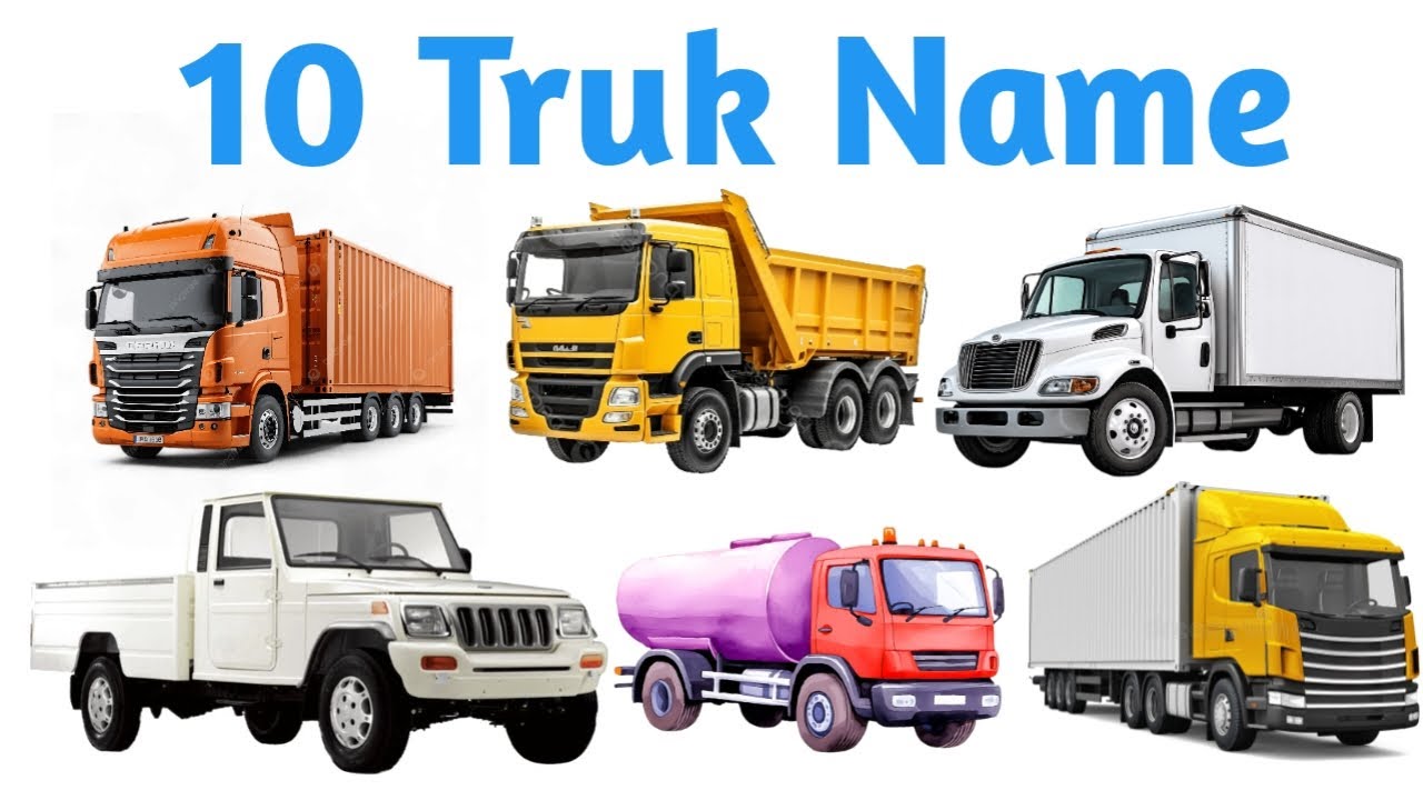 Different Trucks Name in Hindi & English | बच्चों के लिए ट्रक के नाम 🚚 
