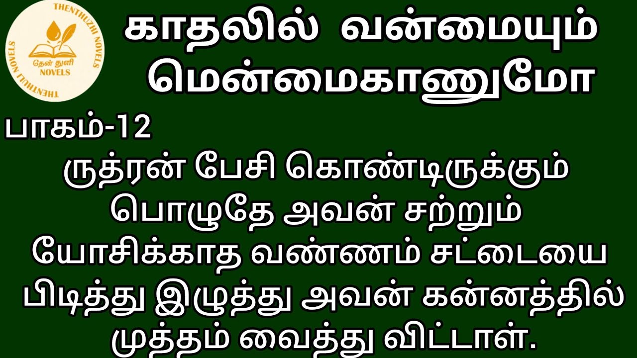 காதலில் வன்மையும் மென்மைகாணுமோ! | தேன்துளி நாவல்ஸ் | பாகம்-12 | Hanira | குரல்-கிருத்திகா செல்வராஜ்