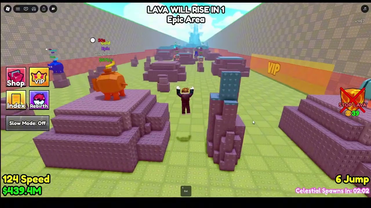 ROBLOX SURVIVE LAVA FOR BRAINROTS