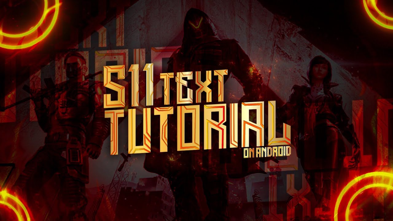 Make season 11 text effect on android | PUBG S11 text tutorial | pixellab
