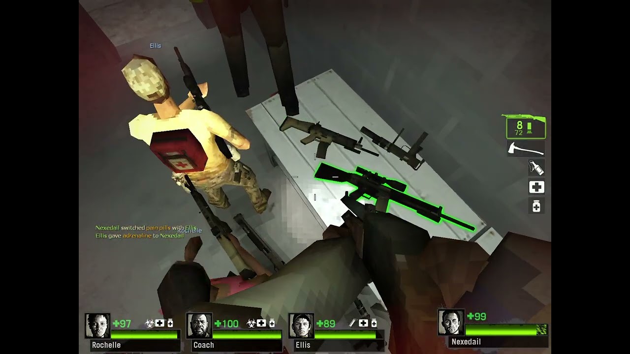 Left 4 Dead 2 with PS1 graphics - Dead Center