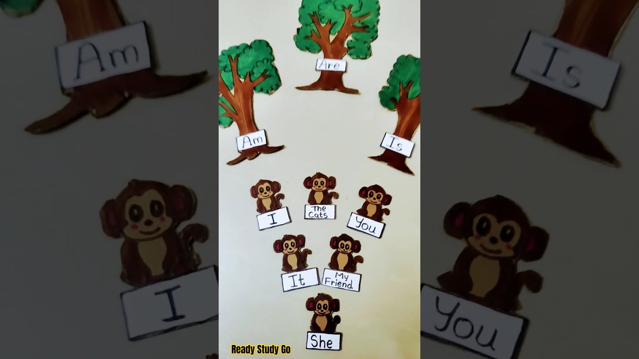 English Grammar creative projects helping Verbs TLM #diy #creativelearning  #creativeproject #viral