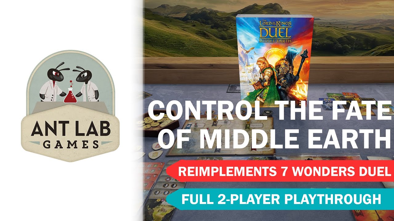 The Lord of the Rings: Duel for Middle-earth | Board Game | Playthrough | Review
