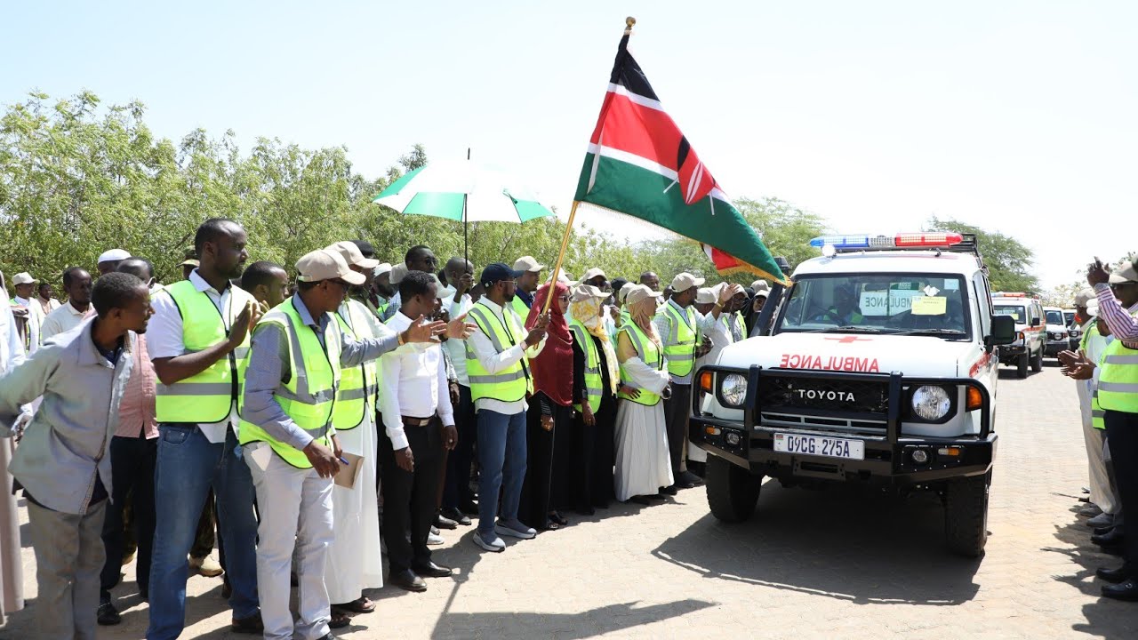 Mandera County Unveils New Fleet of Vehicles, Motorcycles and Ambulances to Boost Service Delivery