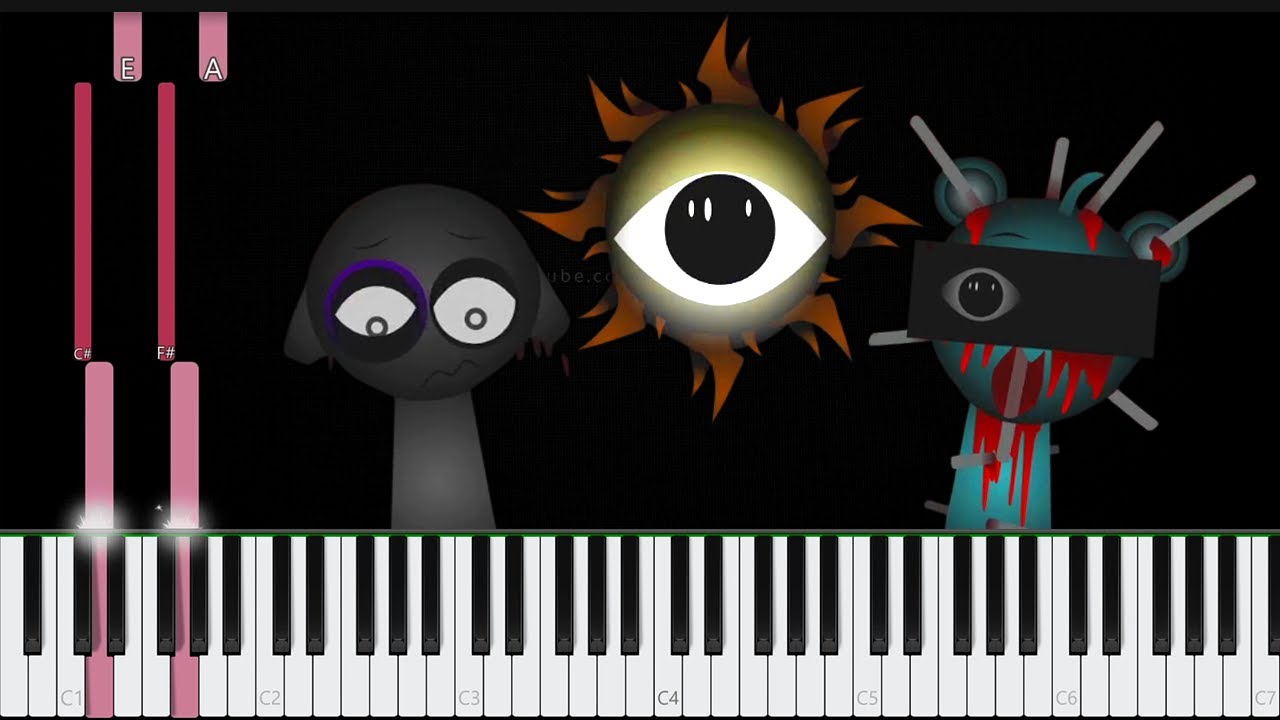 Incredibox Sprunki NEW Phase 3 Sounds 👉 Piano Tutorial
