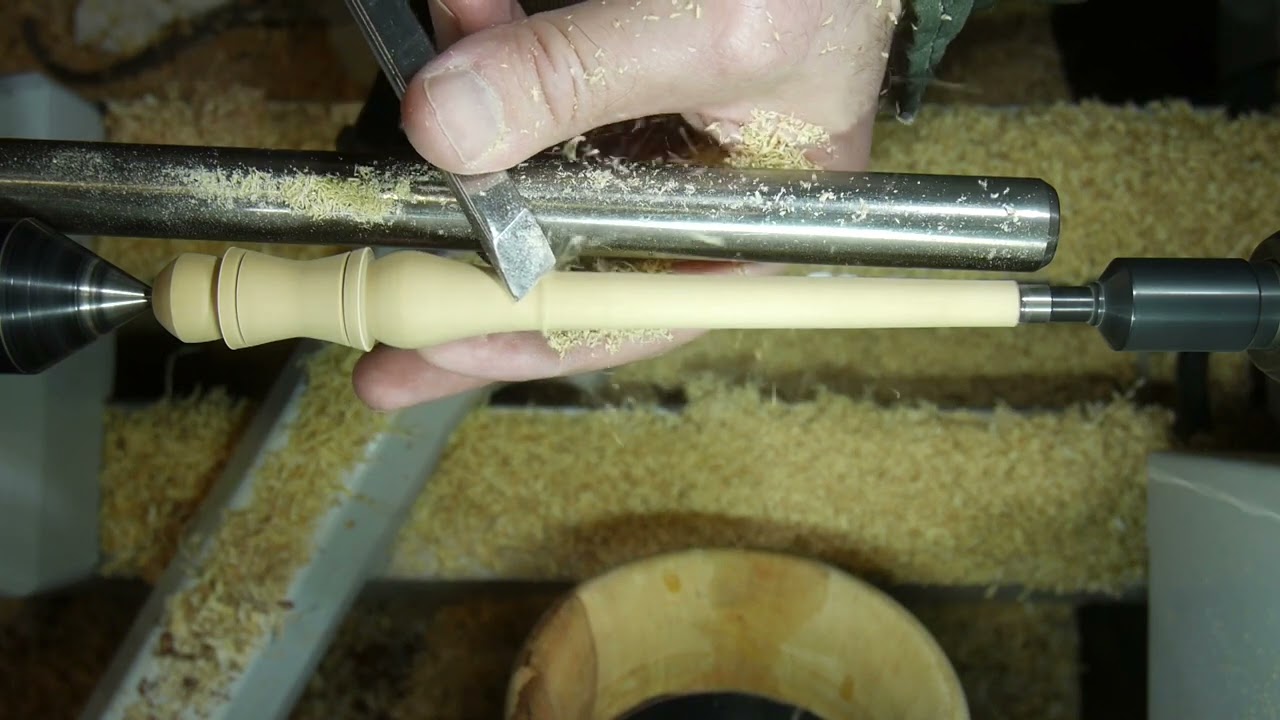 Woodturning - 15 minute turning project - Tree decoration from an uneven piece of Olive