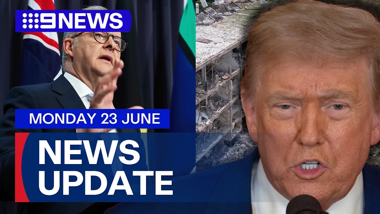 U.S. braces for Iran's response; Australia supports U.S. strikes | 9 News Australia
