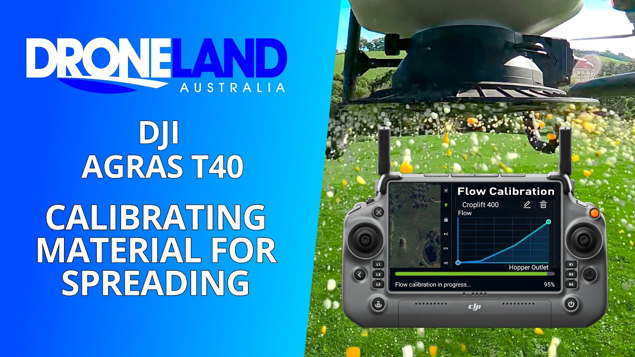 DJI Agras T40 - Calibrating Material For Spreading