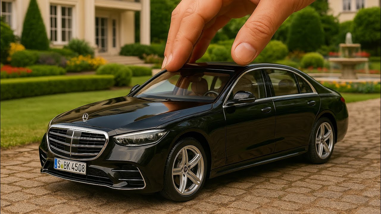 Мини-Мерседес-Бенц Майбах S680 1/18 Литая Под Давлением Модель Автомобиля Распаковка