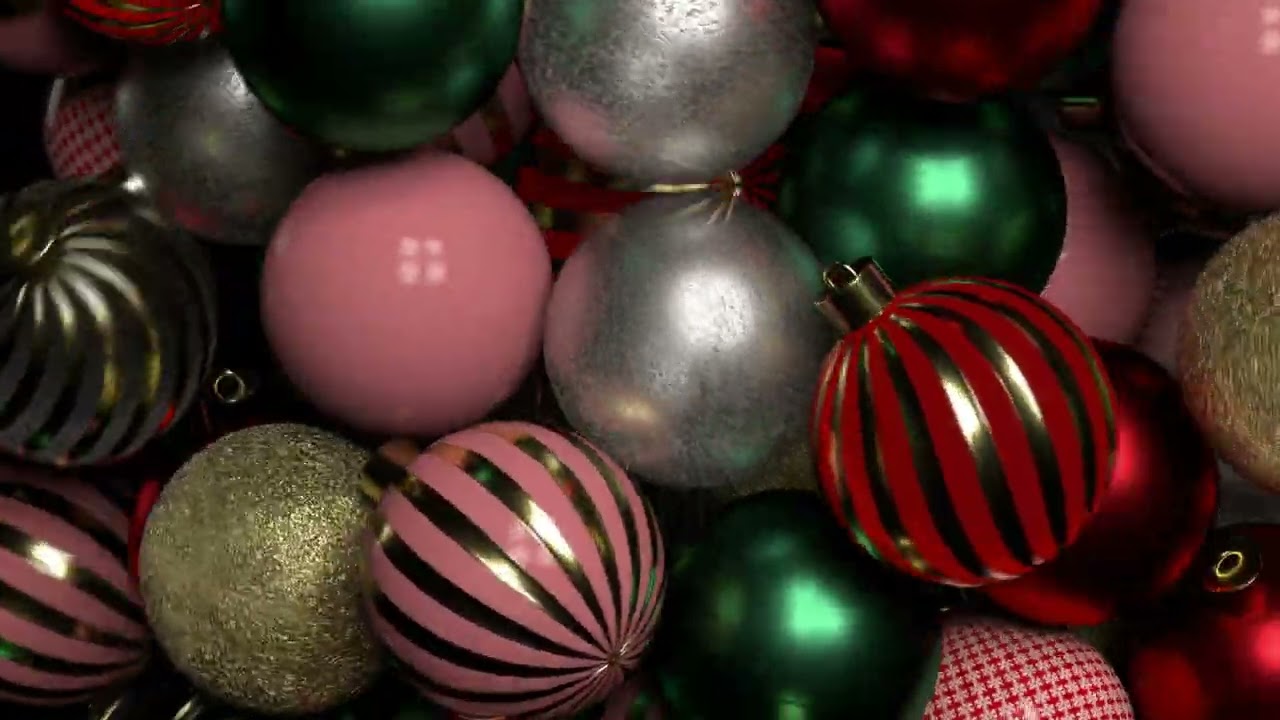 Christmas Decorations Background Royalty Free Animation 4K ULTRA HD
