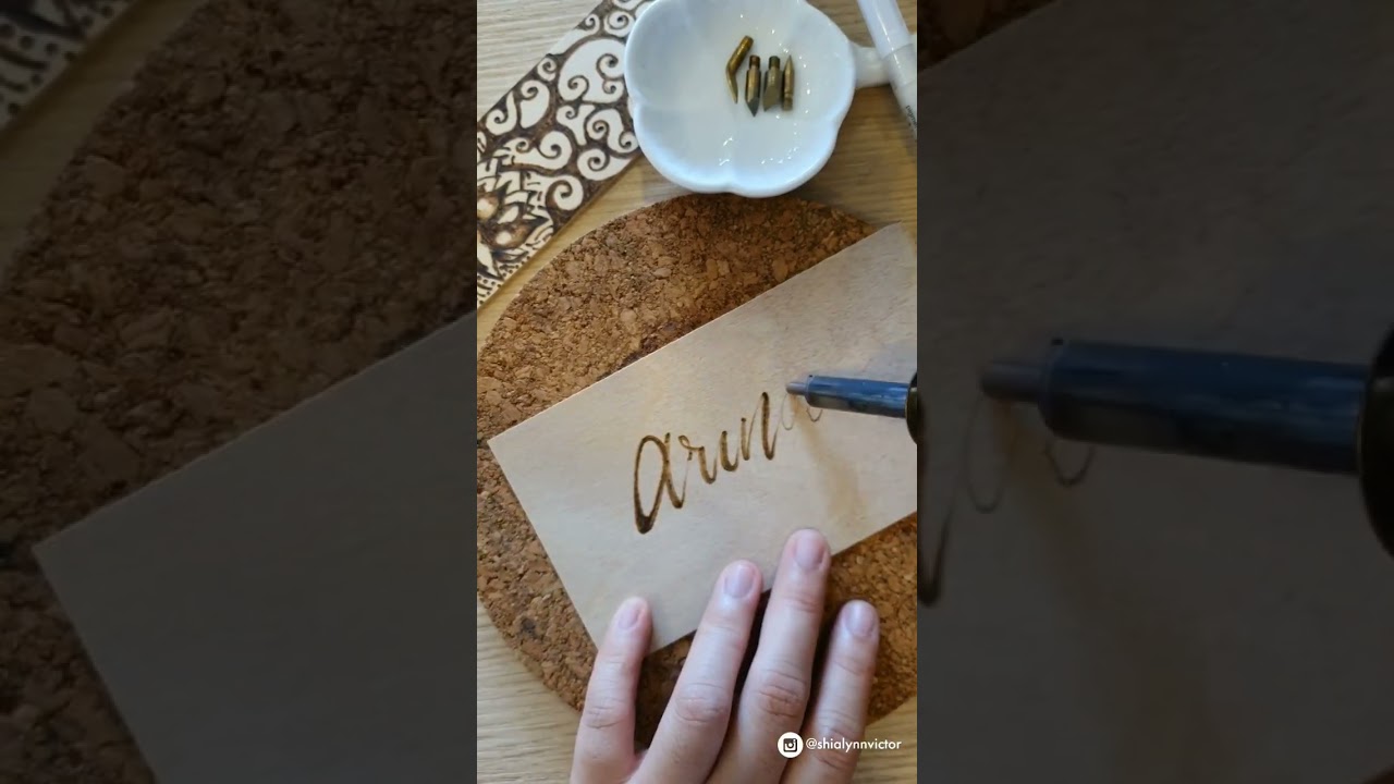 Wood Burning Lettering | Wood Burning Art | Pyrography Process #lettering