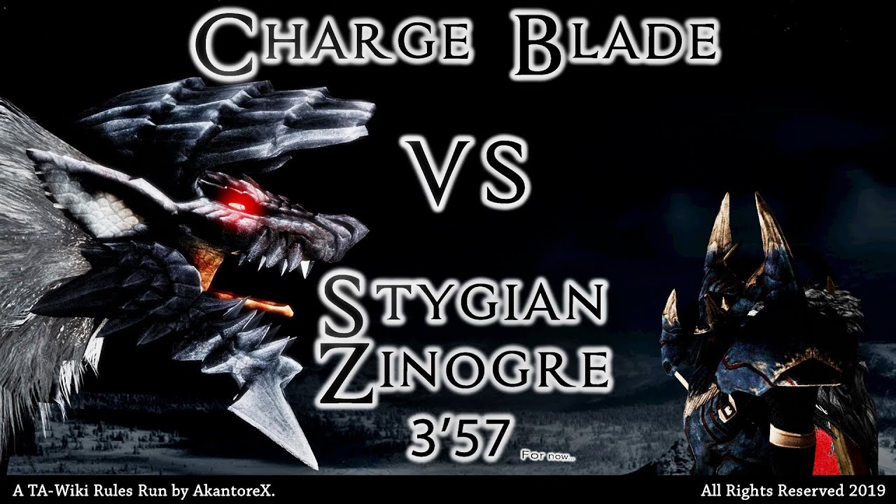 MHW: Iceborne - Stygian Zinogre | Solo [3'57] Charge Blade | TA
