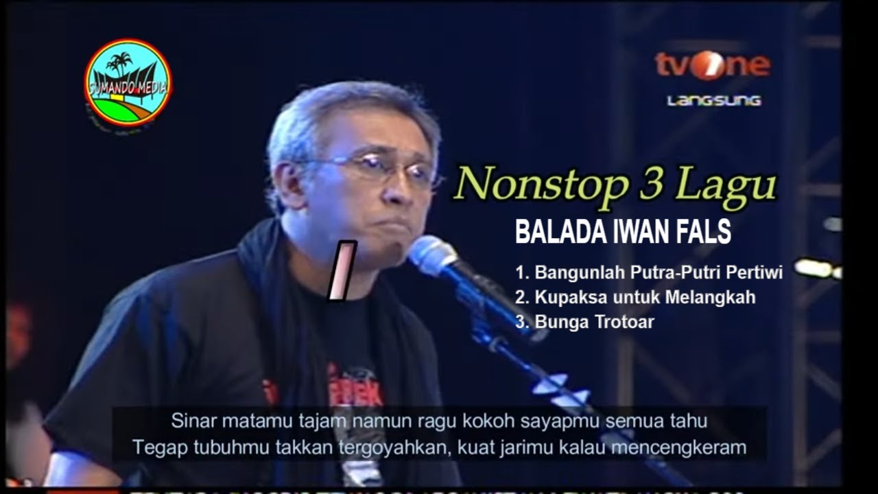 🔴 Full HD - Nonstop 3 Lagu Balada IWAN FALS & Lirik || Live TV ONE 2009