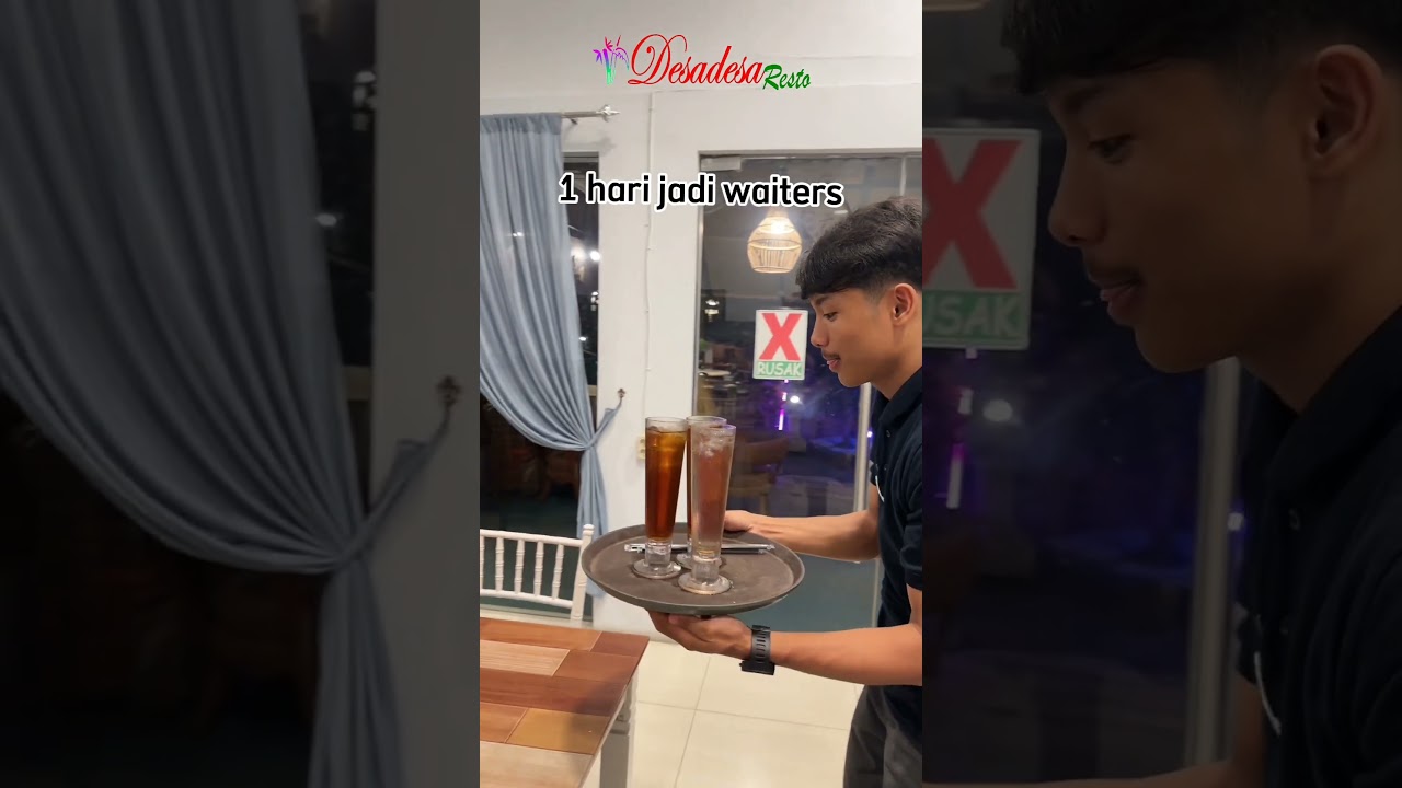 1 Hari VS 1 Bulan jadi Waiters