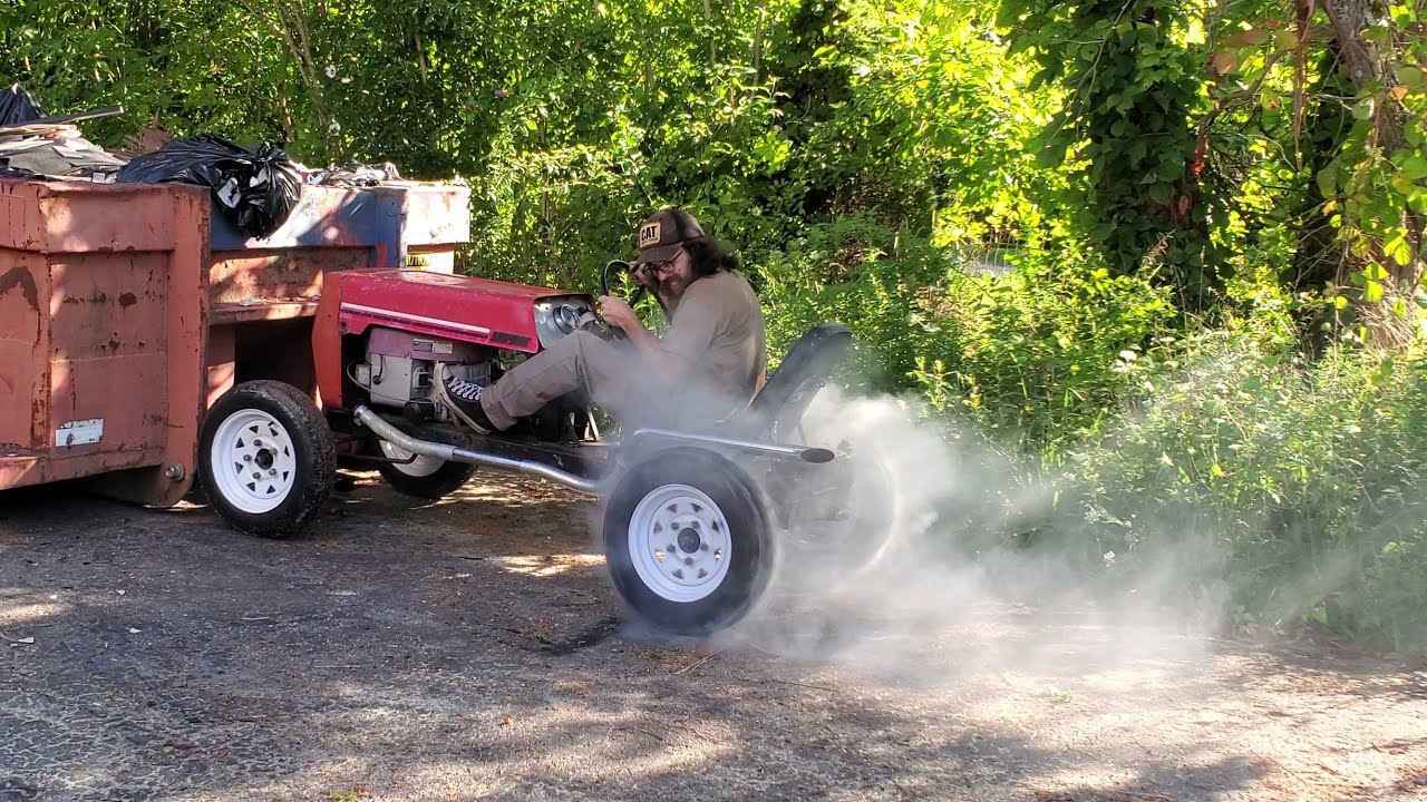 Hot Rod Tractor Burnouts, Donuts, and Road Drive V-Twin on the Rev Limiter Sounding Amazing Until Th