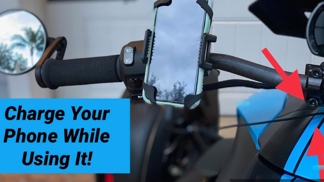 How to Run a HIDDEN Charging Cord From Your USB Port to Your Phone? (on a Can Am Ryker)