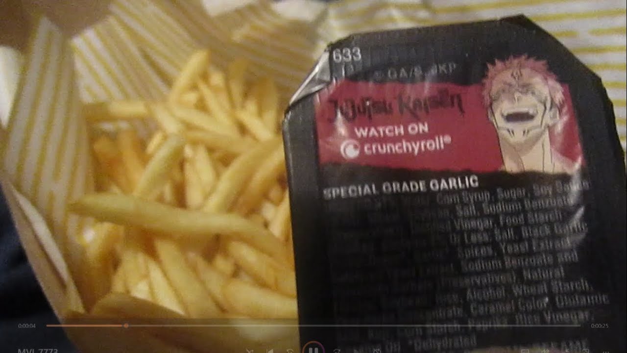 McDonald's Jujutsu Kaisen Special Grade Garlic Sauce