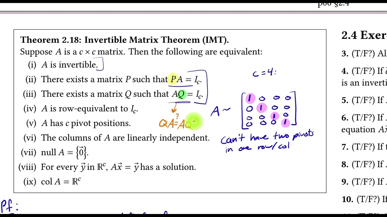 Linear Algebra 2.4 part 3