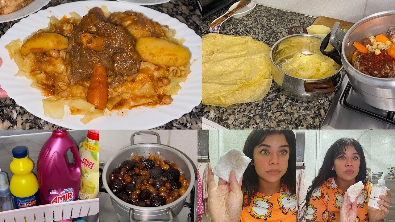 بمسحة وحدة نحيت سواد و لواد من وجهي🥹 شاركتكم روتين ليلة عاشوراء طيبت فطير عنابي و مرقة حلوة تهبل😍