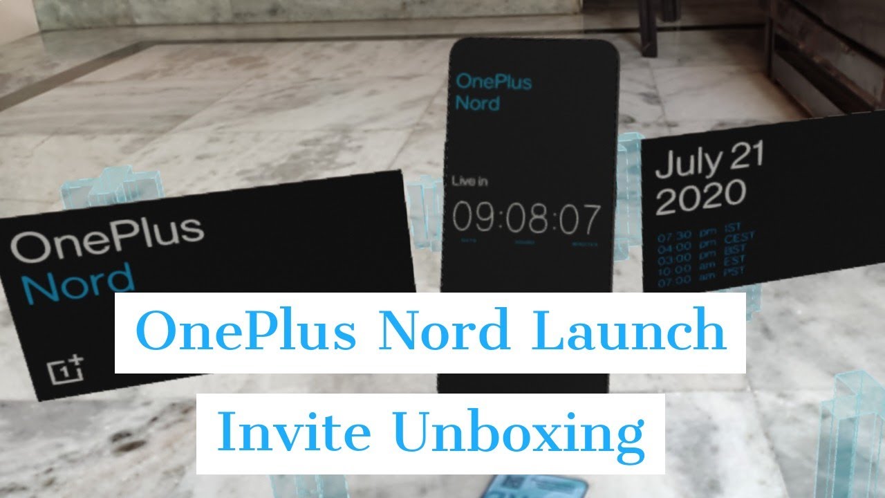 OnePlus Nord Launch Invite Unboxing