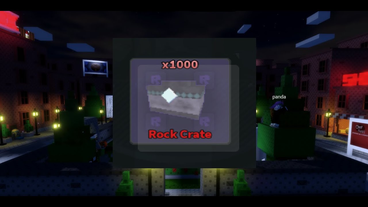 opened 1000 rock crates part.1(in ball tower defense)