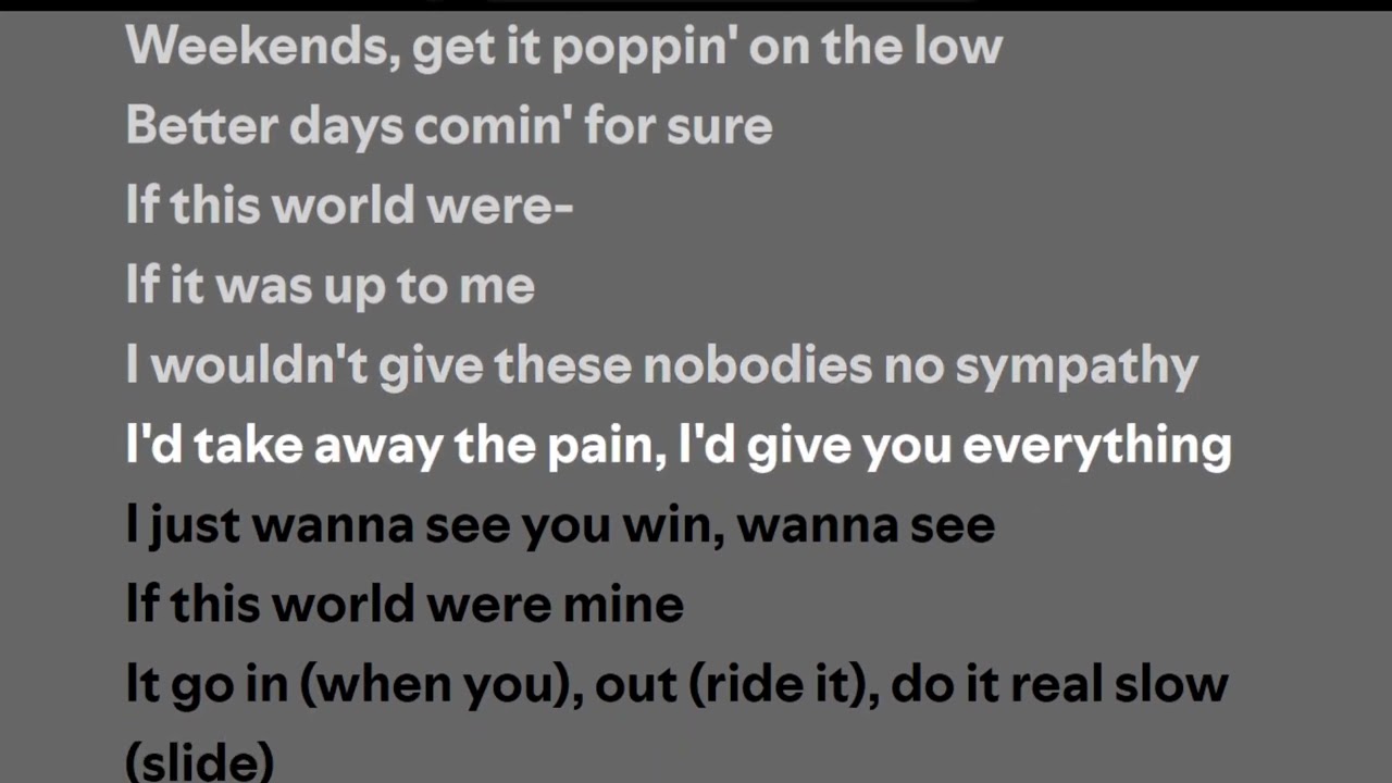Kendrick Lamar - luther (Lyrics)
