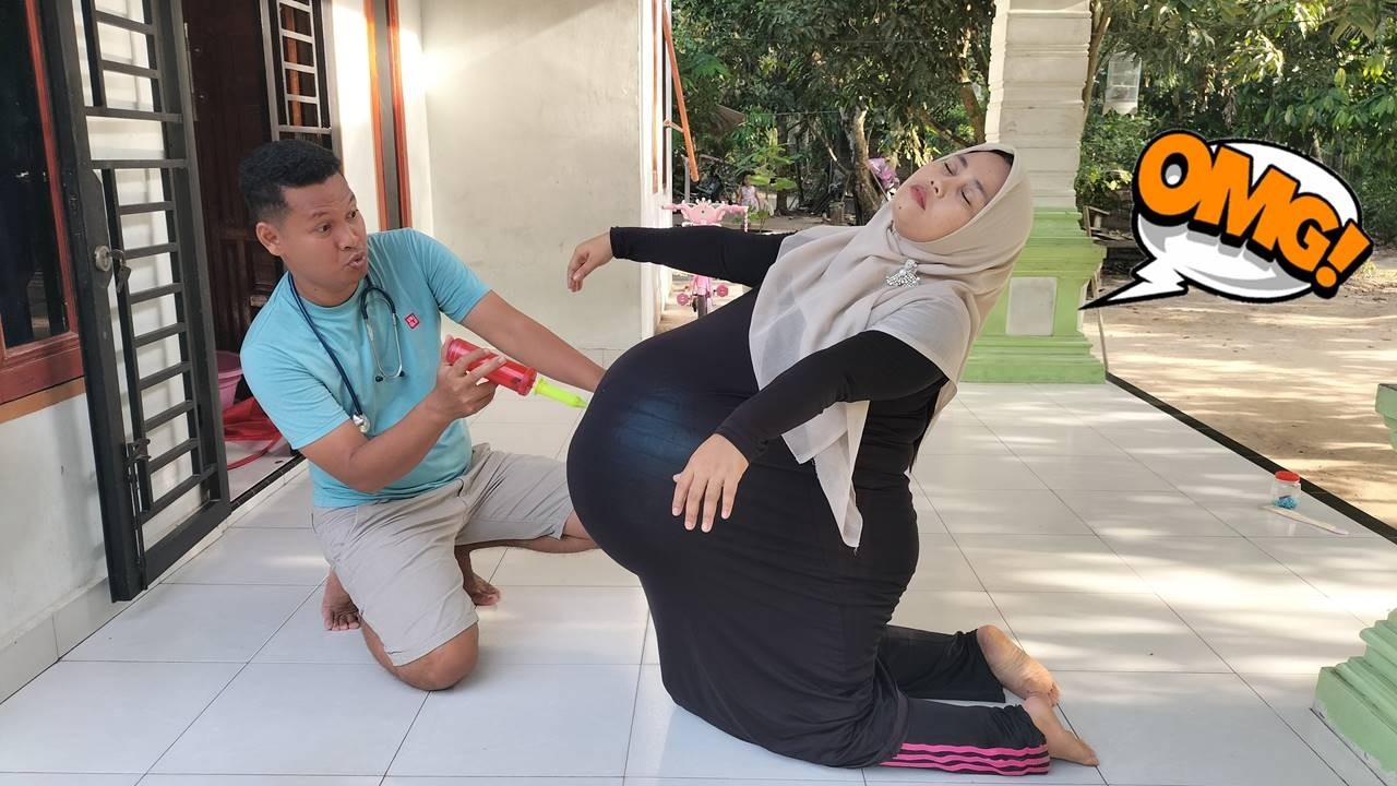 Drama Lucu 💢😱 Ibu Hamil Melahirkan Tidur Sambil Jalan