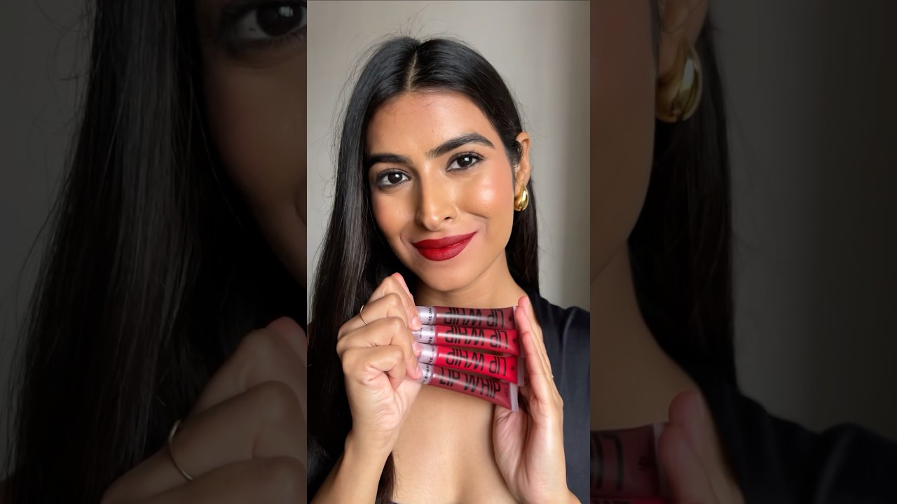 FAE Beauty Red Lip Whip collection in the shades Bite, Tease, Toxic and Revenge. 