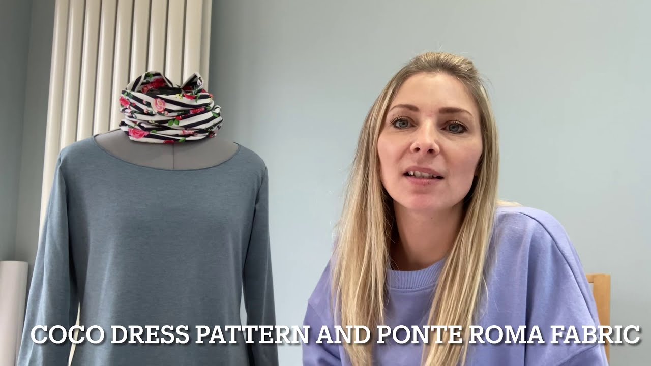 Tilly and The Buttons Coco dress made with Ponte Roma jersey, Sewing your own wardrobe.