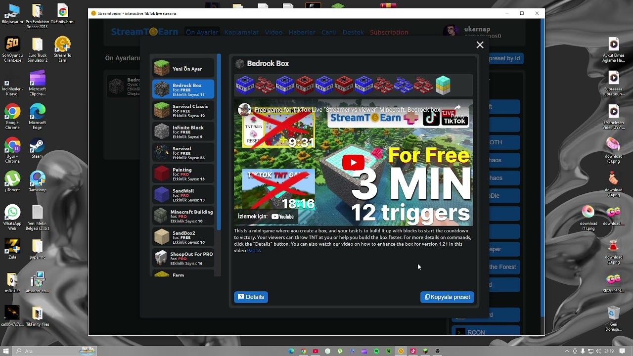 Minecraft TİKTOK TNT OYUNU NASIL YAPILIR