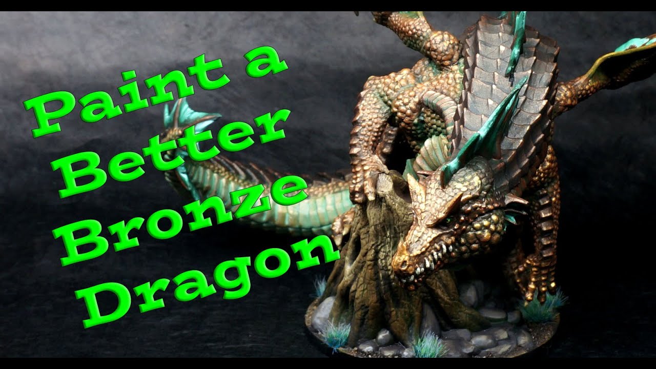 Paint a D&D Bronze (Green?) Dragon  - The Verdigris Dragon