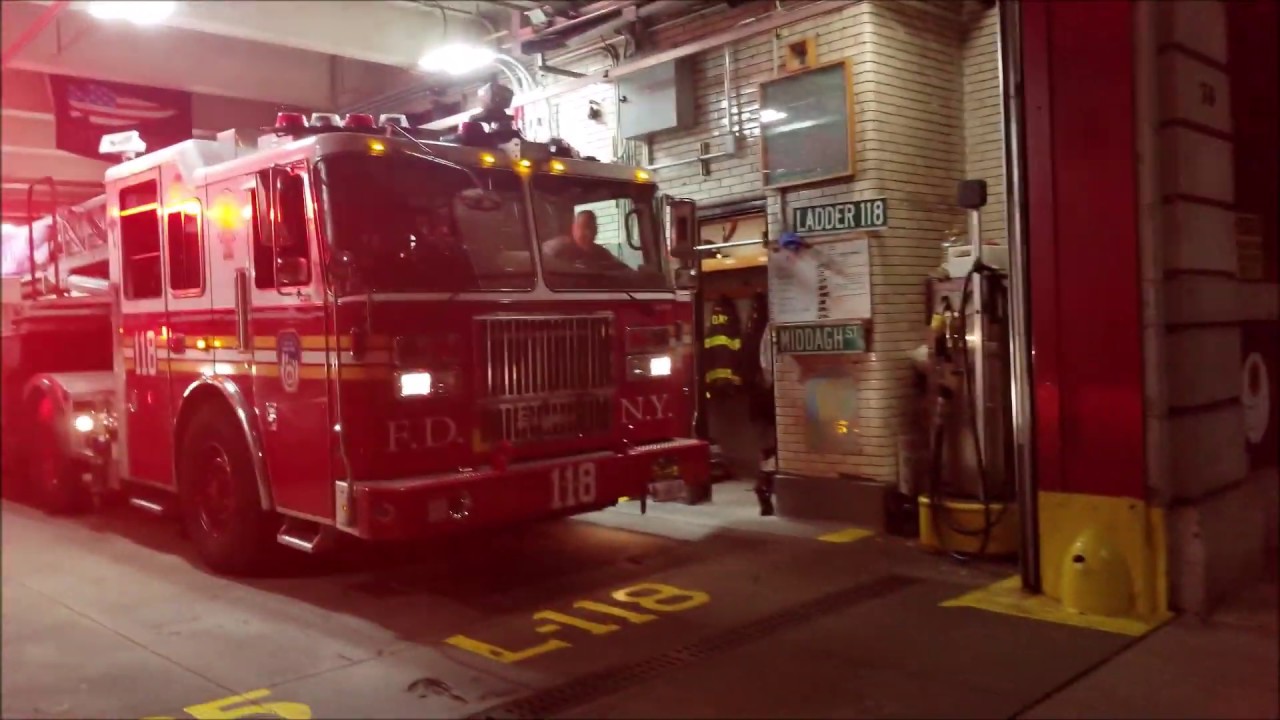 FDNY Engine 205 and Ladder 118 respond 1st due to and operate at Box 0466