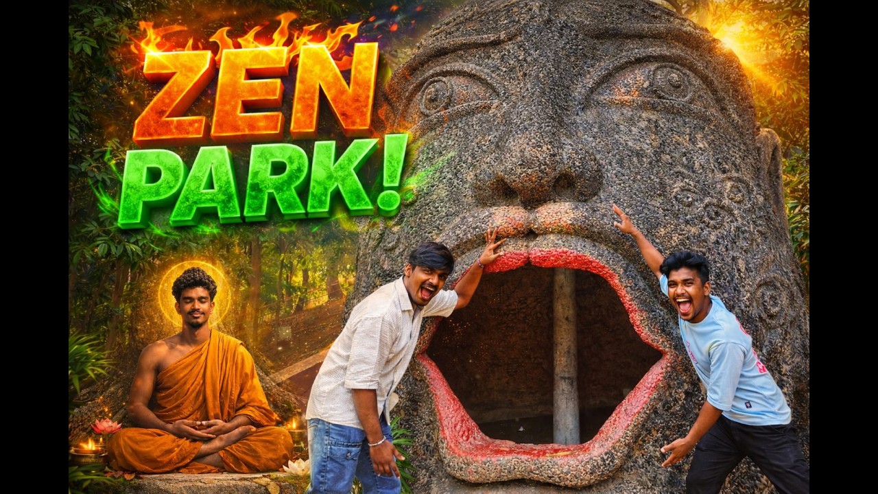 Exploring Zen Park 😲 | Hidden Buddha & Giant Face Cave! | ದೊಡ್ಡ ಮುಖದ ಗುಹೆ ಮತ್ತು ಬುದ್ಧನ ಸ್ಥಳ!
