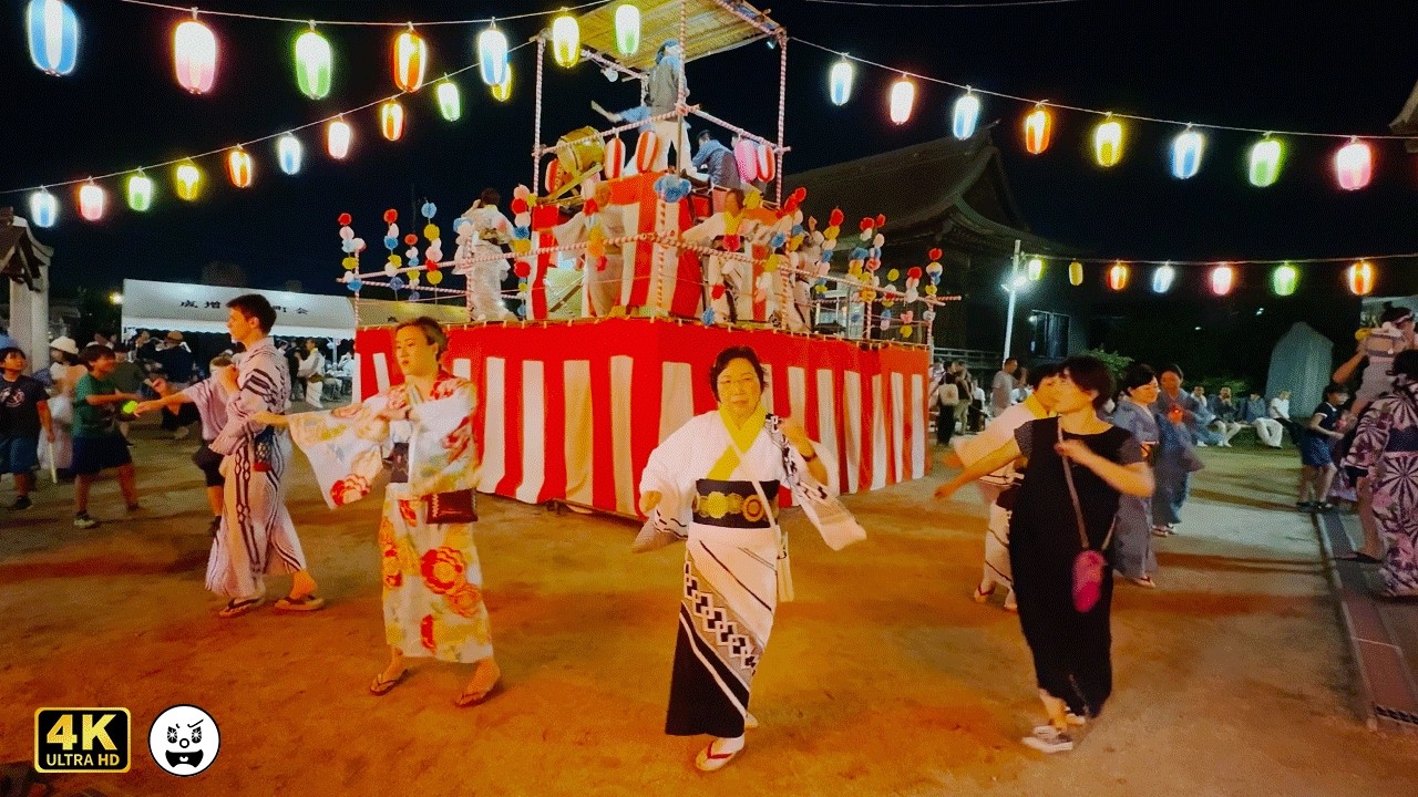板橋区 成増菅原神社　高台の見晴らしよく美しい夕映えで盆踊り　和太鼓演奏も！東京ローカル盆踊り 　板橋音頭 成増音頭 ダンシングヒーロー 炭坑節 東京音頭 銀座カンカン娘 ドラえもん音頭