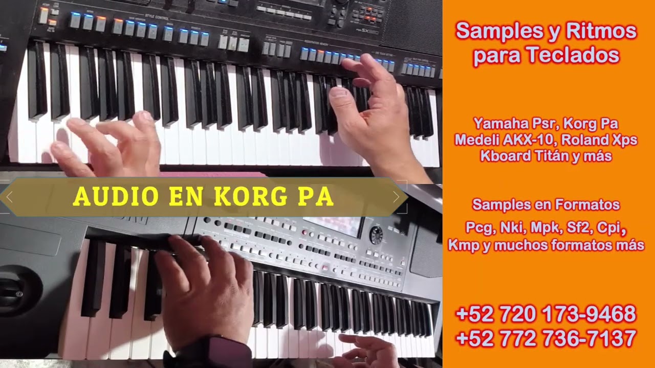 SUENAN IGUAL NUESTROS RITMOS EN KORG PA Ó KBOARD TITÁN ASI COMO SUENAN EN YAMAHA