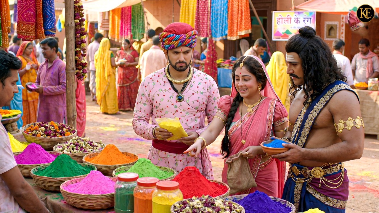 गोकुल बाजार में कंस बना सहायक – मैया और नंद बाबा संग शॉपिंग! || YMKN || यशोमती मैय्या के नंदलाला