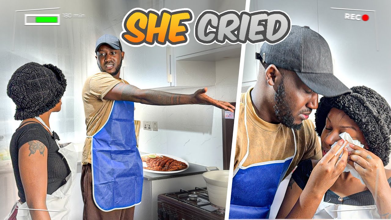 Shouting And Harassing My Girl While Cooking Wet Fry Fish To See Her Reaction! *SHE CRIED*