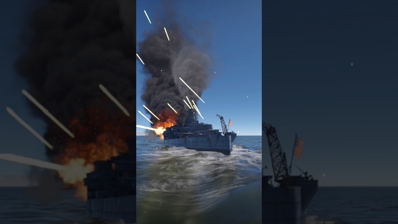 Massive Naval Explosion Sends Warship Into Total Chaos