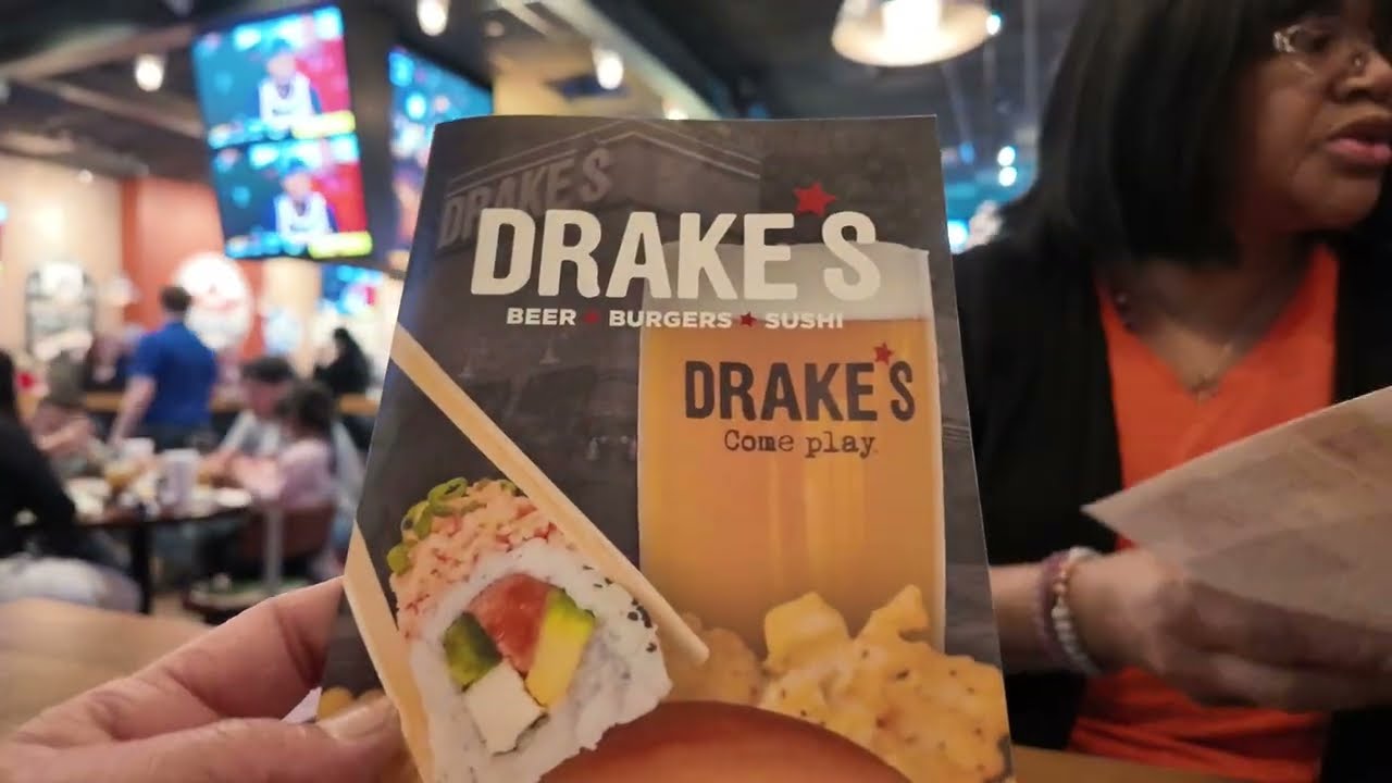 Quick trip to Drake's for dinner.
