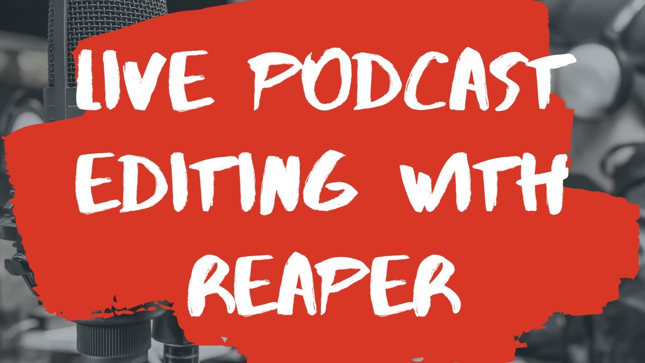 Podcast editing with Reaper and demonstration of custom action