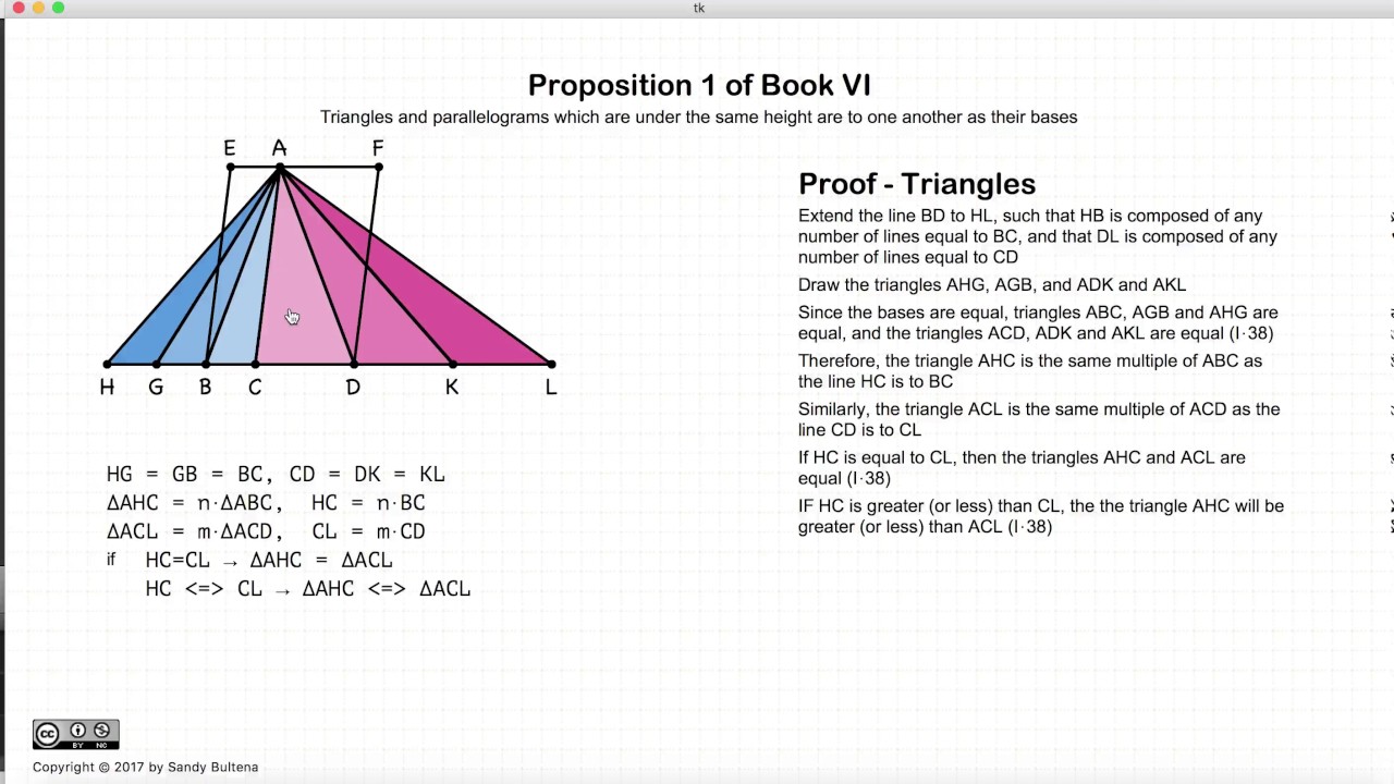 Euclid's Elements Book 6 - Proposition 1