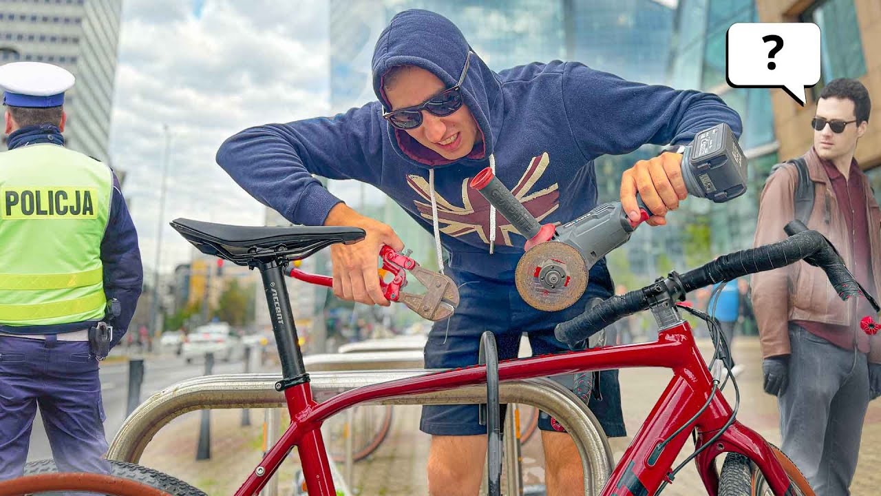 KRADNĘ ROWER AŻ WARSZAWA ZAREAGUJE